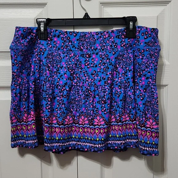 NWT Lilly Pulitzer Luxletic Gardenia Skort UPF50+ Size XL